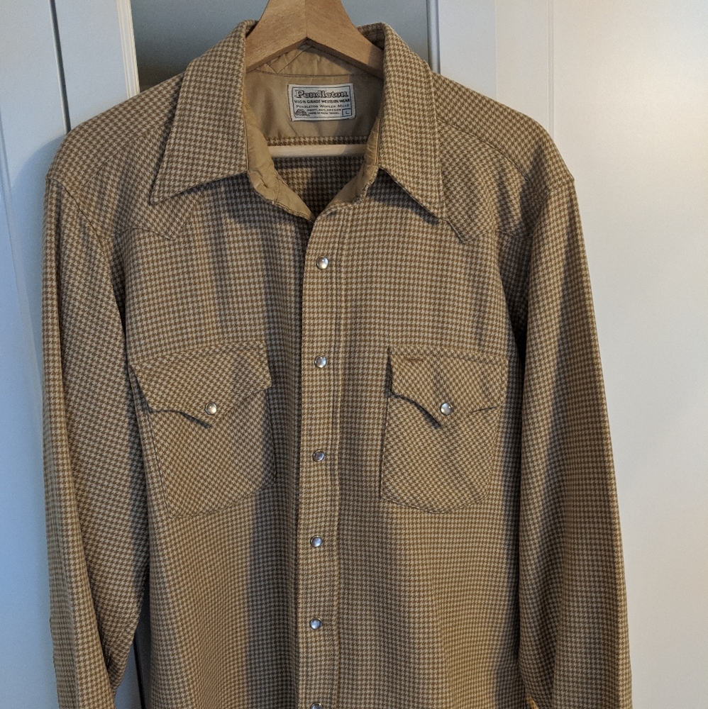 Pendleton wool pearl snap shirt